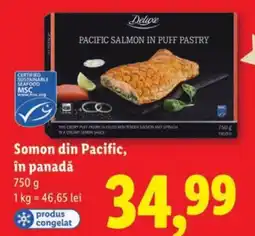 Lidl Somon din Pacific, în panadǎ Ofertă