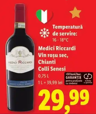 Medici riccardi vin rosu sec, chianti colli senesi