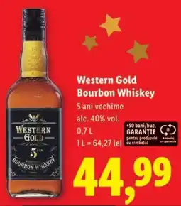 Lidl Western Gold Bourbon Whiskey Ofertă