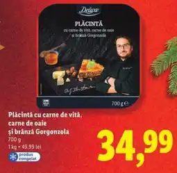 Lidl Plăcintă cu carne de vită, carne de oaie şi brânză Gorgonzola Ofertă