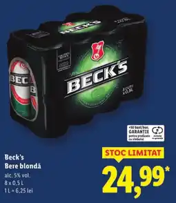 Lidl Beck's Bere blondǎ Ofertă