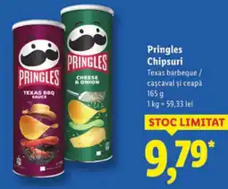 Lidl Pringles Chipsuri Texas barbeque / caşcaval şi ceapă Ofertă