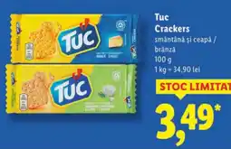 Lidl Tuc Crackers smântână şi ceapă / brânză Ofertă