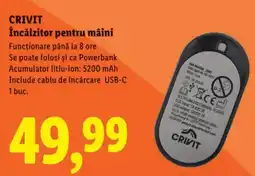 Lidl CRIVIT Încălzitor pentru mâini Ofertă