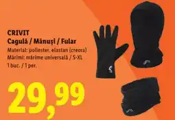 Lidl CRIVIT Cagulă / Mănuşi / Fular Ofertă