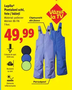 Lidl LupiluⓇ Pantaloni schi, fete / băieţi Ofertă