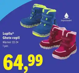 Lidl Lupilu Ghete copii Ofertă