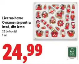Lidl Livarno home Ornamente pentru brad, din lemn Ofertă