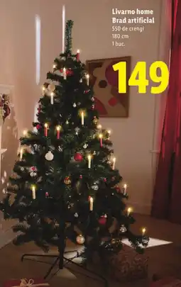 Lidl Livarno home Brad artificial 550 de crengi Ofertă