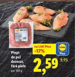 Lidl Piept de pui dezosat, fără piele Ofertă