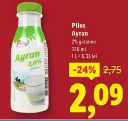 Lidl Pilos Ayran 2% grăsime Ofertă