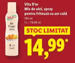 Lidl Vita D'or Mix de ulei, spray pentru friteuză cu aer cald Ofertă