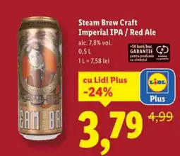 Lidl Steam Brew Craft Imperial IPA/Red Ale Ofertă