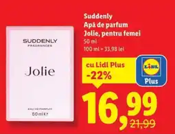 Lidl Suddenly Apă de parfum Jolie, pentru femei Ofertă