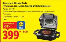 Lidl Silvercrest Kitchen Tools Friteuză cu aer cald cu funcție grill și afumătoare Ofertă