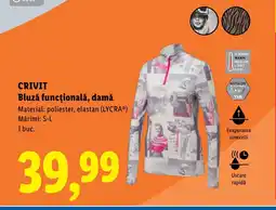 Lidl CRIVIT Bluză funcțională, damă Ofertă