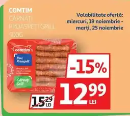 Auchan Comtim cârnaţi proaspeţi grill Ofertă