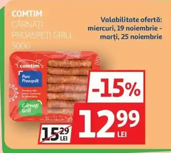 Auchan Comtim cârnaţi proaspeţi grill Ofertă