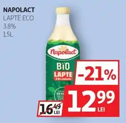 Auchan Napolact lapte eco 3.8% Ofertă