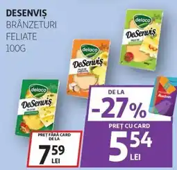 Auchan Desenvis brânzeturi feliate Ofertă