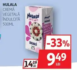 Auchan Hulala cremă vegetală îndulcită Ofertă