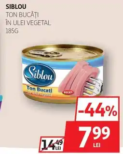 Auchan Siblou ton bucăţi în ulei vegetal Ofertă