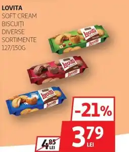Auchan Lovita soft cream biscuiti Ofertă