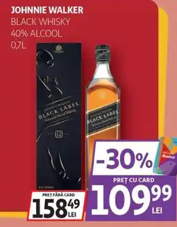 Auchan Johnnie walker black whisky Ofertă