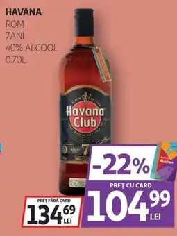 Auchan Havana rom 7ani Ofertă
