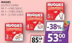 Auchan Huggies scutece jumbo Ofertă