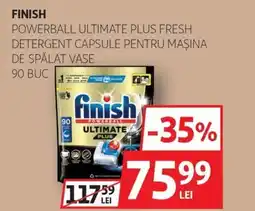 Auchan Finish powerball ultimate plus fresh detergent capsule pentru mașina de spălat vase Ofertă