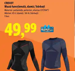 Lidl CRIVIT Bluză funcțională, damă / bărbați Ofertă