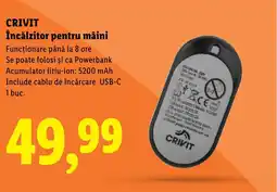 Lidl CRIVIT Încălzitor pentru mâini Ofertă