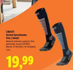 Lidl CRIVIT Şosete funcționale, fete / băieţi Ofertă