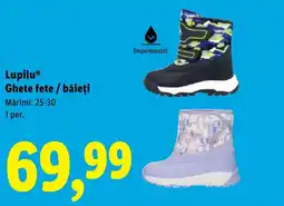 Lidl LupiluⓇ Ghete fete / băieți Ofertă
