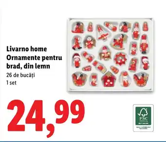 Livarno Home Ornamente pentru brad, din lemn