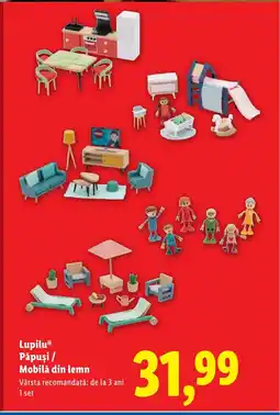 Lidl Lupilu® Păpuşi / Mobilă din lemn Ofertă
