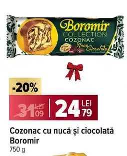 Carrefour Cozonac cu nucă şi ciocolată Boromir Ofertă