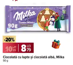 Carrefour Ciocolată cu lapte și ciocolată albă, Milka Ofertă