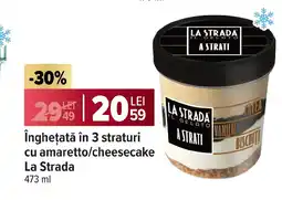Carrefour Îngheţată în 3 straturi cu amaretto/cheesecake La Strada Ofertă