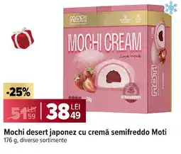 Carrefour Mochi desert japonez cu cremă semifreddo Moti Ofertă