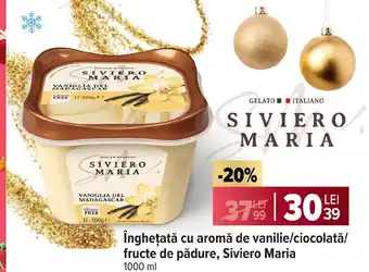 Carrefour Îngheţată cu aromă de vanilie/ciocolată/ fructe de pădure, Siviero Maria Ofertă