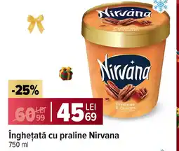 Carrefour îngheţată cu praline Nirvana Ofertă