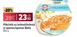 Carrefour Plăcintă cu brânză/brânză şi spanac/spanac Bella Ofertă
