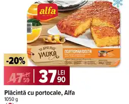 Carrefour Plăcintă cu portocale, Alfa Ofertă