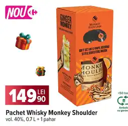 Carrefour Pachet Whisky Monkey Shoulder Ofertă