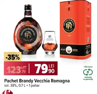 Carrefour Pachet Brandy Vecchia Romagna Ofertă