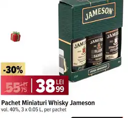 Carrefour Pachet Miniaturi Whisky Jameson Ofertă