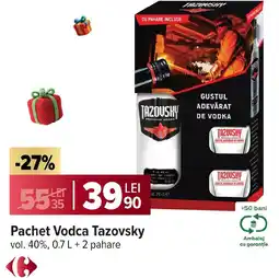 Carrefour Pachet Vodca Tazovsky Ofertă