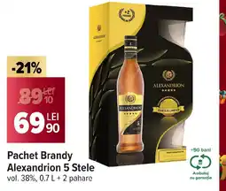 Carrefour Pachet Brandy Alexandrion 5 Stele Ofertă